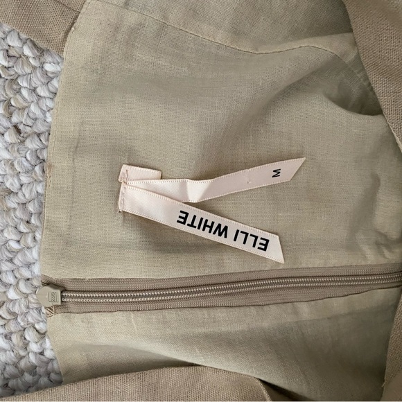 Elle White Khaki Dress - Picture 4 of 4